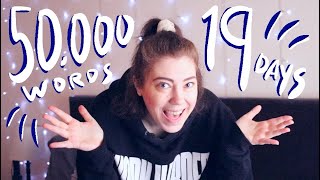 I WROTE 50,000 WORDS IN 19 DAYS! | weekly writing vlog by Katytastic 10,398 views 2 years ago 15 minutes