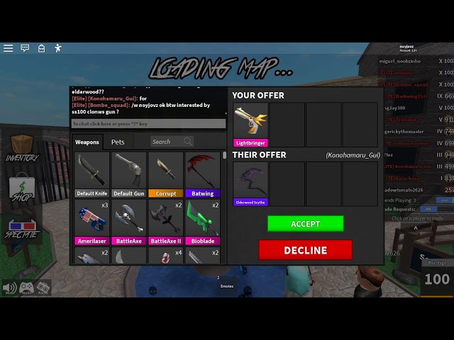 Trading all nlf bad demand lf sugar/ew scythe/candy and adds for my og set  not breaking any sets and i use supreme : r/MurderMystery2