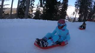 Санчата для дорослих та дітей в Альпах | Snow sledding | Alps, France