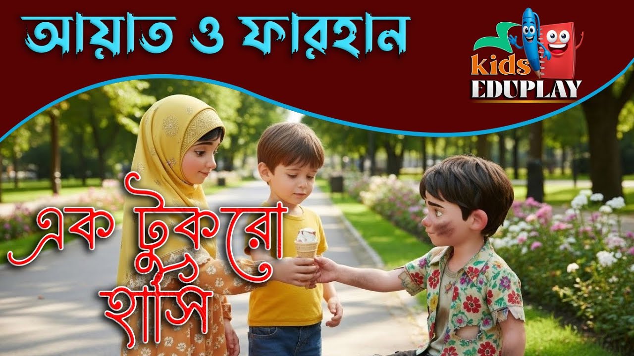 KidsEduPlay - একটু টুকরো হাসি - ইসলামিক কার্টুন বাংলা ২০২৬ - islamic cartoon bangla - আয়াত ও ফারহান