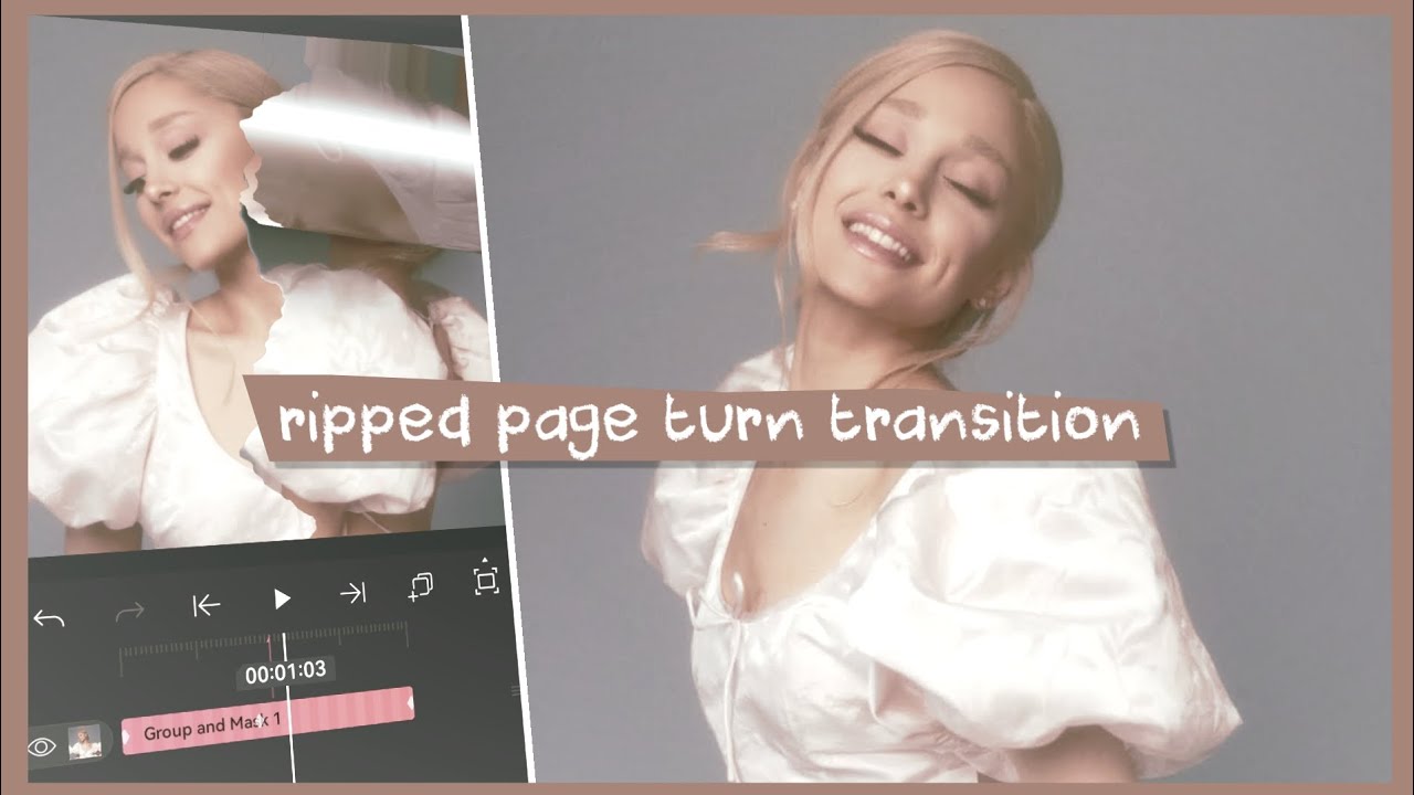ripped page turn transition tutorial | alight motion 