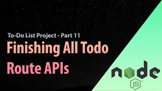 Writing and Testing All Todo Route APIs | Backend Coding Completed | Todo MERN Stack App FreshTutorz