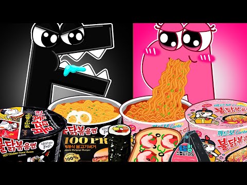 Convenience Store BLACK PINK Food x Alphabet Lore F & P Animation | ASMR |Animación española