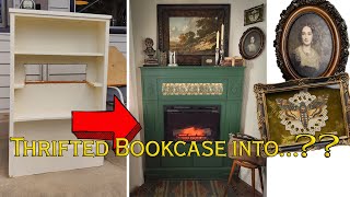 Thrifted Bookcase into a Fireplace?? | DIY 'Old World' Paintings, Moth Shadowbox, Ornithology Cloche by Nik the Booksmith 9,819 views 8 months ago 18 minutes