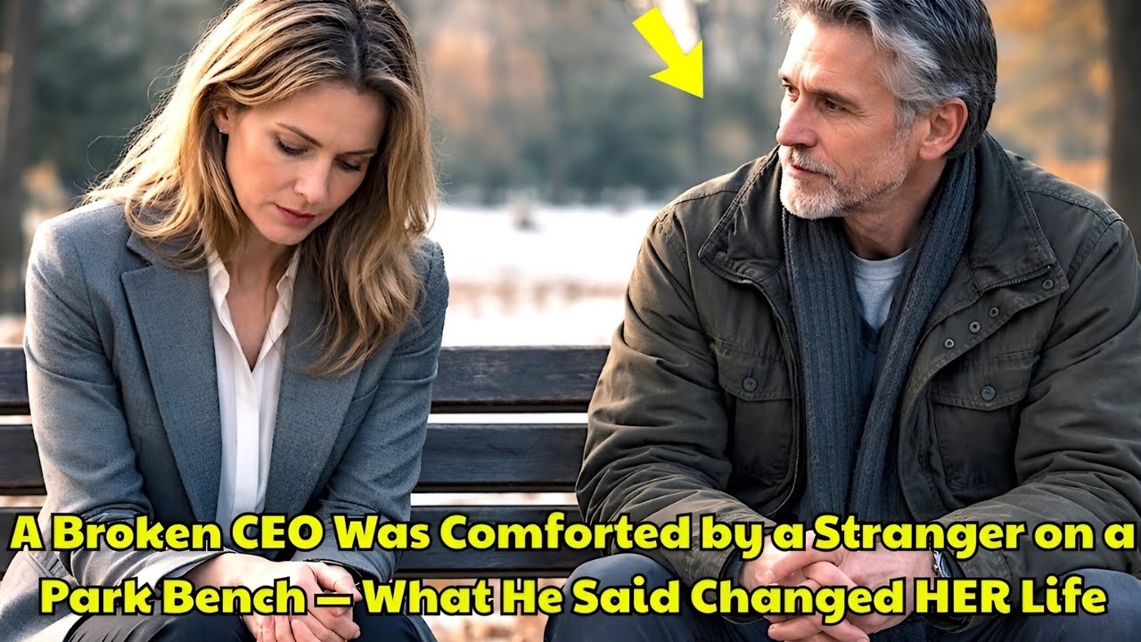 A Broken CEO Was Comforted by a Stranger on a Park Bench — What He Said Changed HER Life