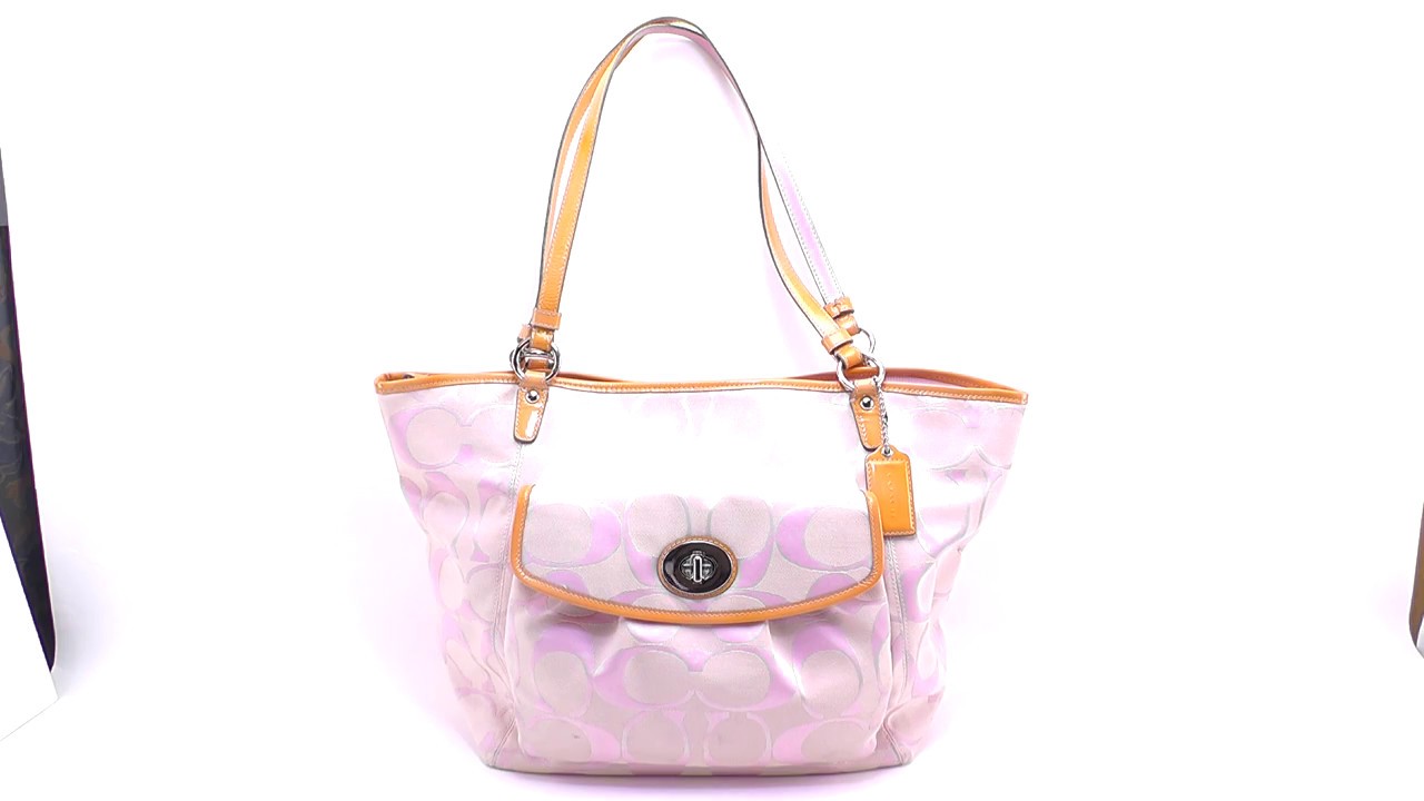 質屋1円スタート／コーチ(COACH)シグネチャー ラージ リア トート