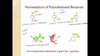 Reactions of Benzene Part 6 - Nomenclature of Polysubstituted Benzenes