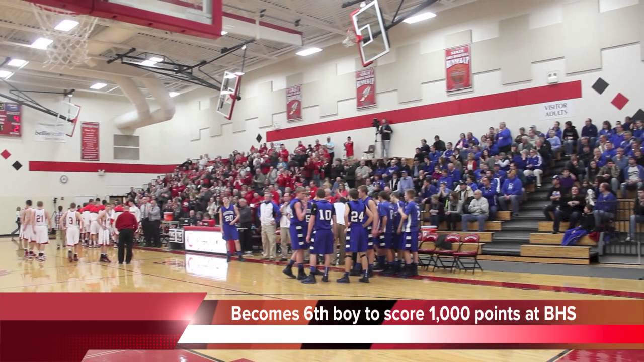 Brillion High School's Eric Kittel scores 1,000th career point YouTube