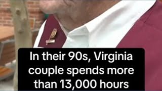 In their 90s, Virginia couple spends more than 13,000 hours volunteering together