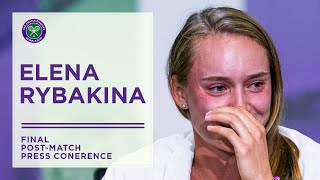 Elena Rybakina Final Post-Match Press Conference | Wimbledon 2022