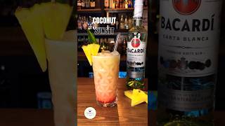 Coconut Sunset Cocktail #cocktail #bartender #cocktailrecipe @EffortlessCookingwithchefharsh