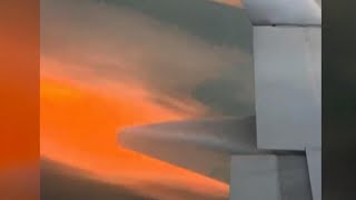 Video shows flames erupting from plane's engine before emergency landing in South Carolina