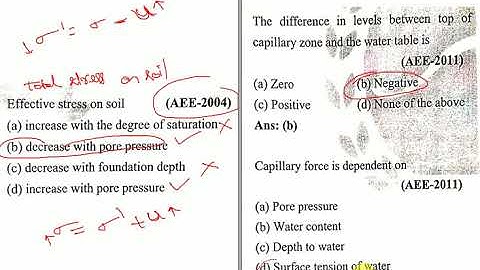 Geotechnical Engg- MCQ s - Effective Stresses-part 3