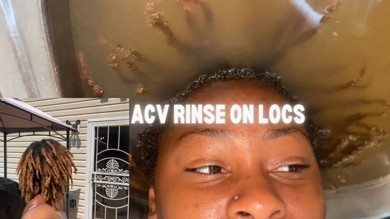 My First ACV rinse on Locs - YouTube
