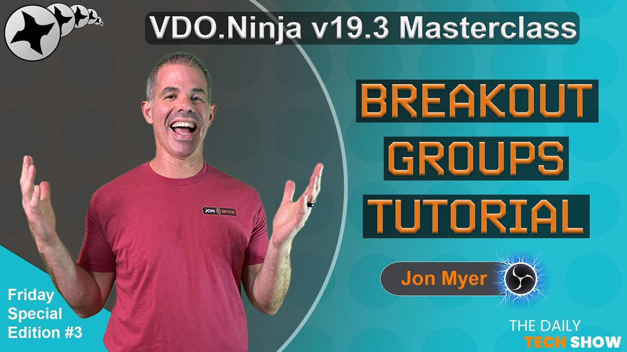 Friday Special Edition3 VDO Ninja Groups Tutorial YouTube