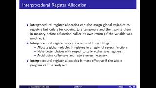 F04 / 8: Motivation for interprocedural register allocation (level 3)