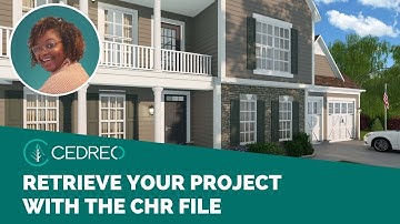[Cedreo Tutorial] How to retrieve a project with the chr file?