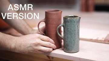 Throwing, Trimming and Handling a Pottery Jug — ASMR Version