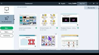 Opening Boardmaker Online Activities in Boardmaker 7