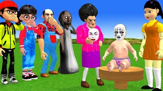 Scary Teacher 3D vs Squid Game Choose Mask Baby Doll Nice or Error 5 Times Challenge Who Are Winning by Scary Teacher Rainbow 118,378 views 1 month ago 31 minutes