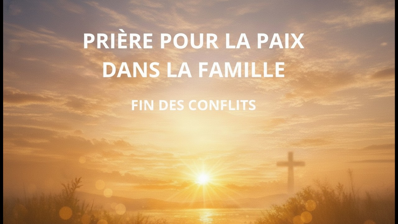 5 minutes Prière pour la Paix dans la Famille et Fins des Conflits ...