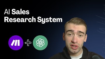 Watch me build an AI system that automatically researches B2B prospects before a sales call