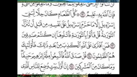 تلاوة رائعة لسورة آل عمران من الآية ٩٢ إلى الآية ١٠٠