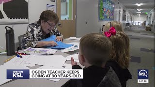 90-year-old Ogden teacher quits retirement twice