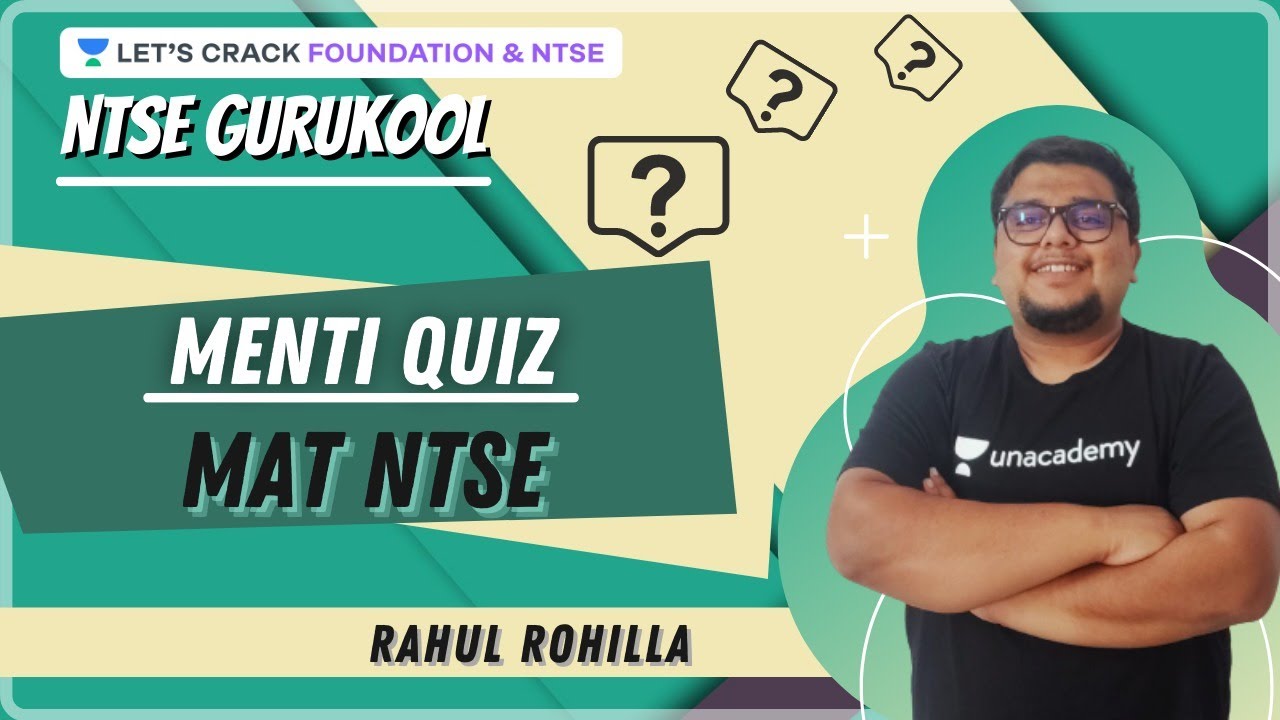 NTSE PYQs | NTSE Quiz on MAT NTSE | NTSE Gurukool | Rahul Rohilla