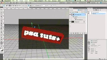 Use Photoshop CS5 Extended to Create a Simple 3D Logo - Pt. 2