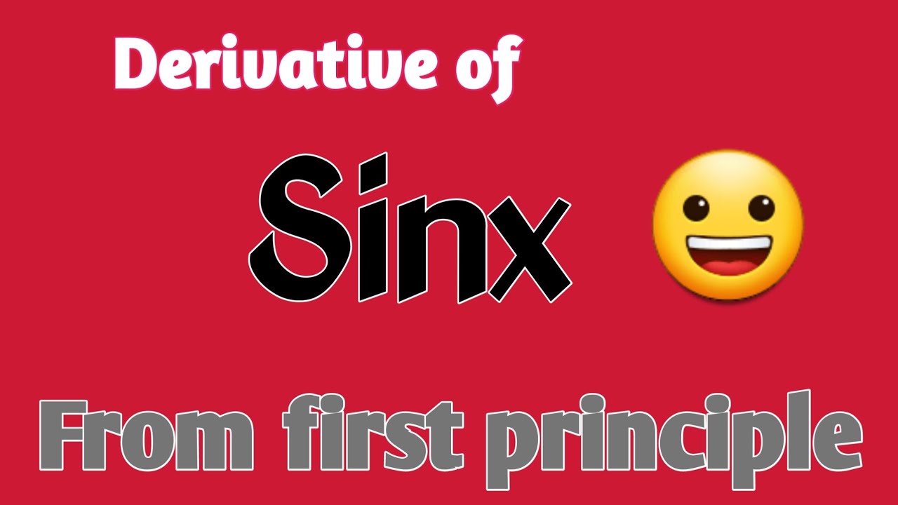 derivative of Sinx from first principle | Example 16 Limits and ...