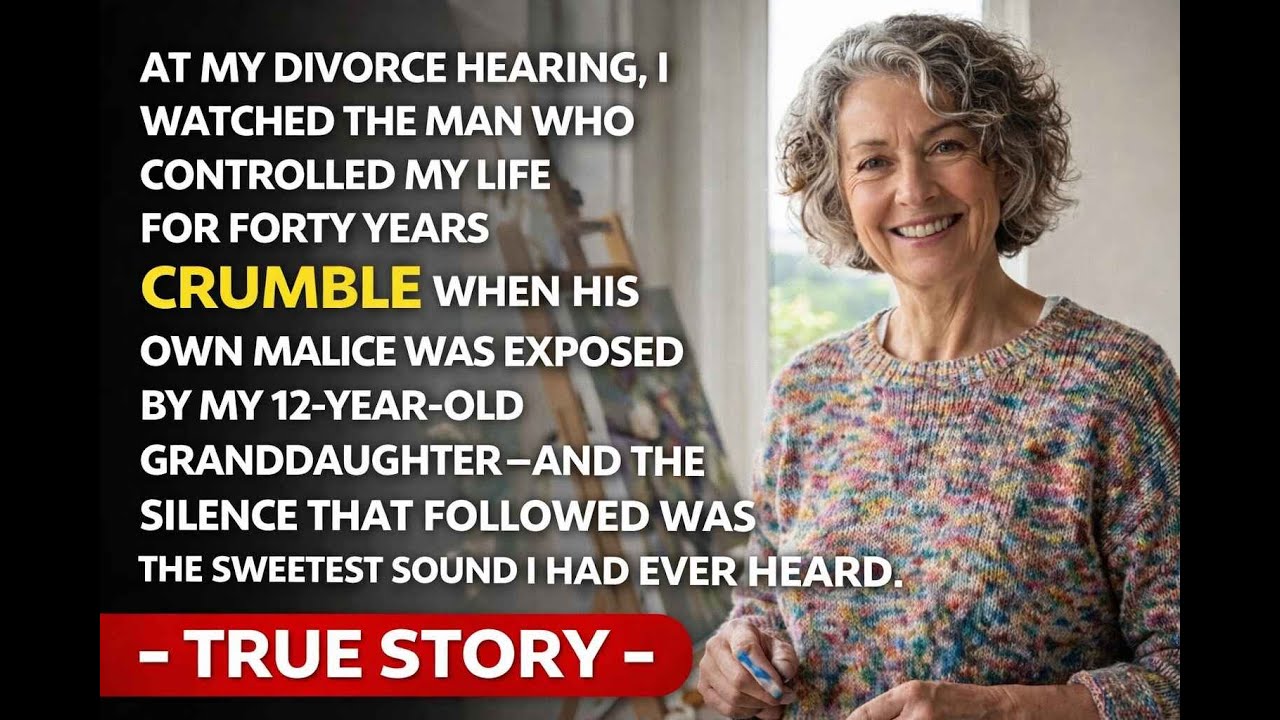 На слушании по моему делу о разводе моя 12-летняя внучка включила запись — весь зал суда ахнул.