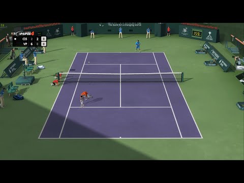 How realistic is this old Tennis game! Top Spin 4