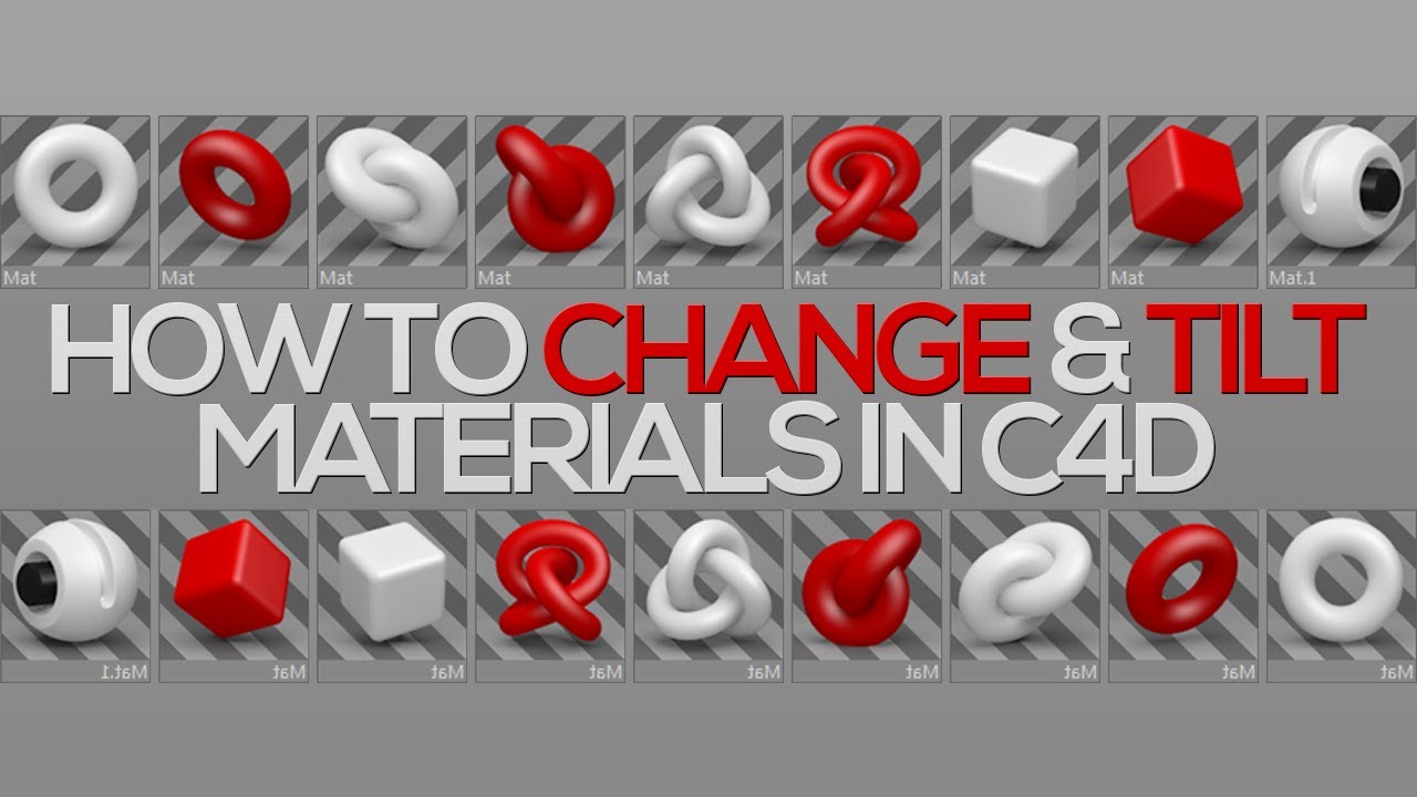 Tutorial: How to Tilt and Change Materials in C4D! - YouTube