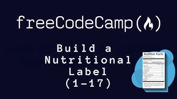 freeCodeCamp - Build a Nutritional Label (1-17)