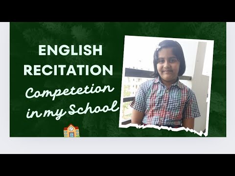 English recitation Competition in School for class 1&class 2 🏫 - YouTube