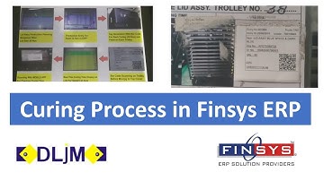 Curing Time Management using QR Barcode +  Scanning Process in Finsys ERP
