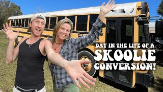 SKOOLIE CONVERSION!!! *we found something crazy* #BUSLIFE4ME