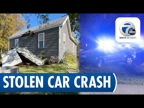 Four juveniles crash stolen car into Ypsilanti Township
