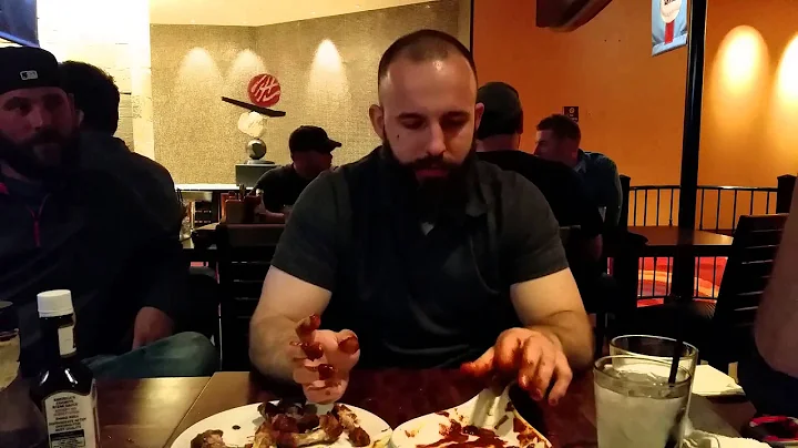 John Popek - Hot Wing Challenge at Ozzie's