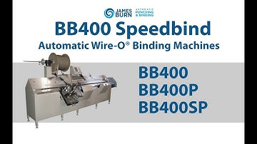 James Burn BB400 Speedbind Automatic Wire-O® Binding Machine