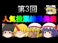 第3回人気投票結果発表!!