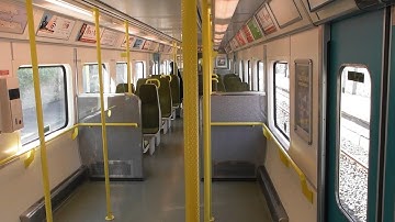 On Board an IE 8520 Class Dart Train - Dun Laoghaire to Glenageary, Dublin