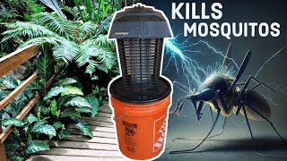 How To Make Mosquito Killer Trap Using a Bug Zapper & Bucket (DIY Homemade Gravid Autocidal Ovitrap)