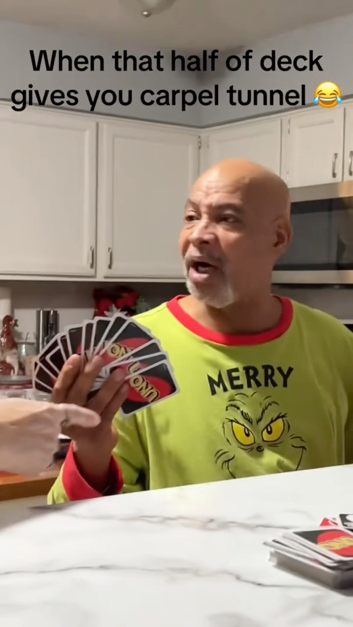 Pops going through it during fam uno ??