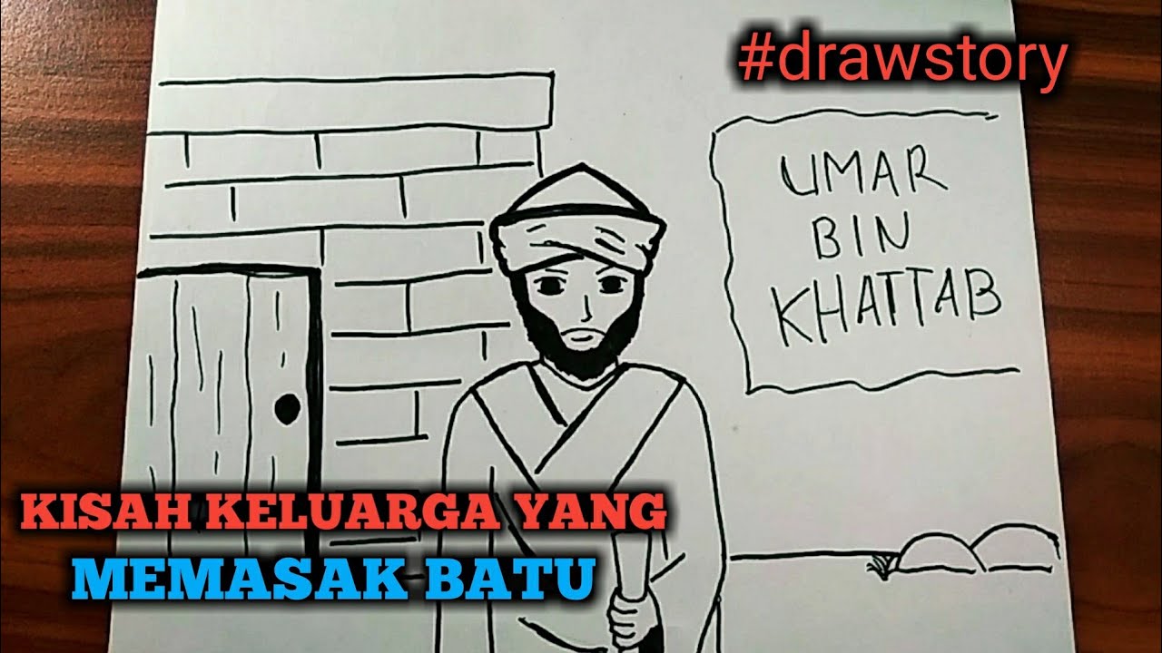 Kisah Umar bin Khattab Ra dan keluarga yang memasak batu - kisah