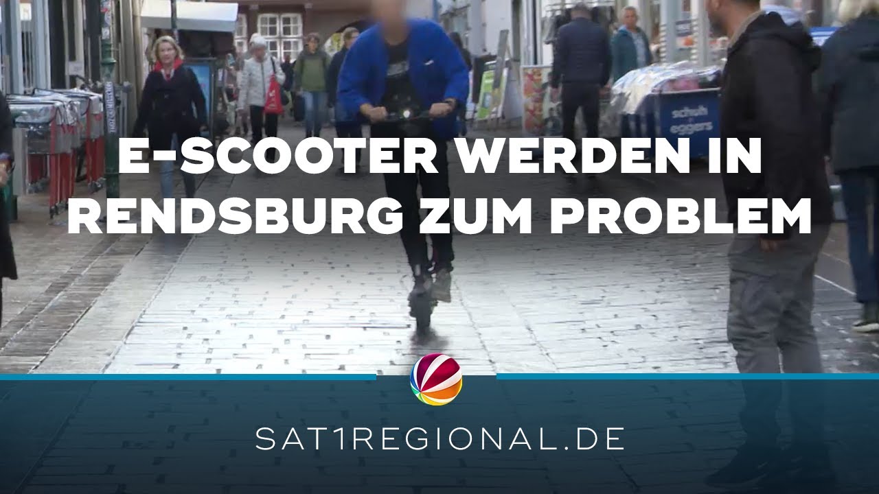 Unfälle und wildes Parken: E-Scooter werden in Rendsburg zum Problem