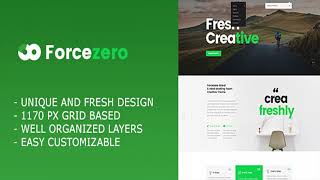 Forcezero - Onepage Creative Portfolio PSD Template | Themeforest Website Templates and Themes