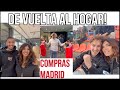 VUELTA AL HOGAR/MADRID/HIJOS/COMPRAS/RESPONDO SOBRE EL VIAJE