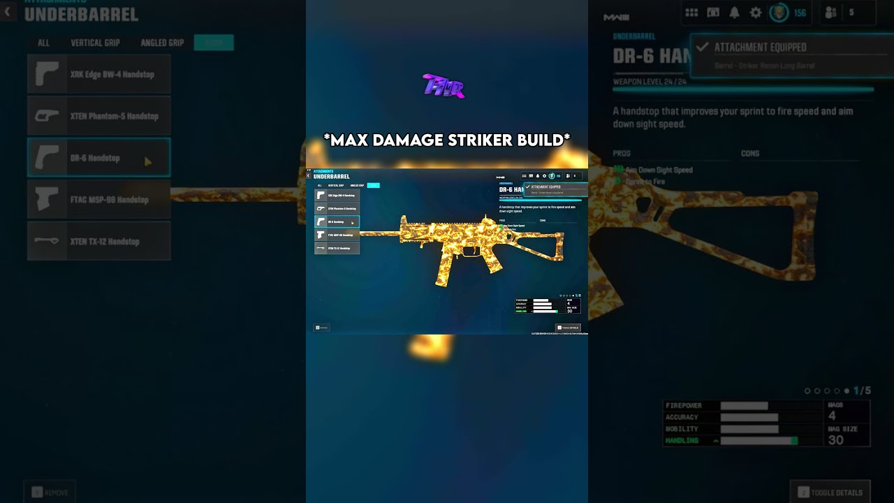 THE MAX DAMAGE STRIKER BUILD On WARZONE Warzone Callofduty Bo6 Rebirthisland Cod Shorts
